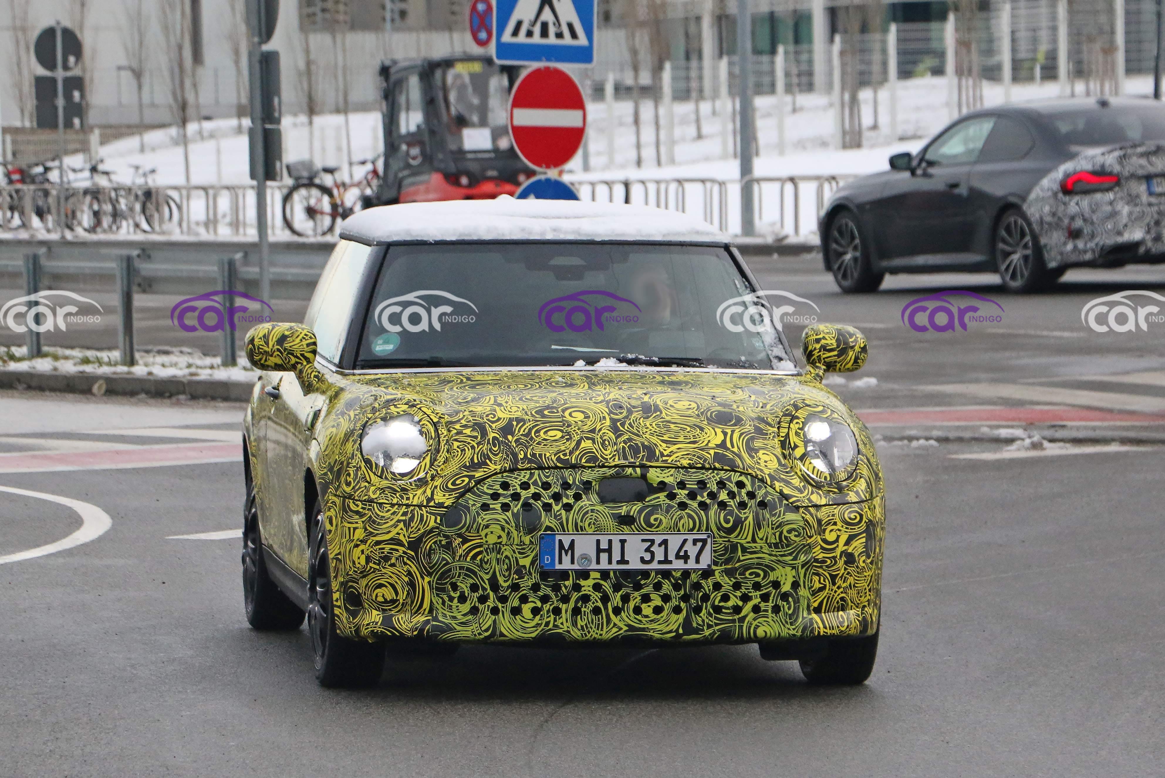 The 2024 Mini Cooper ICE Version Spied Testing Near BMW Testing Grounds