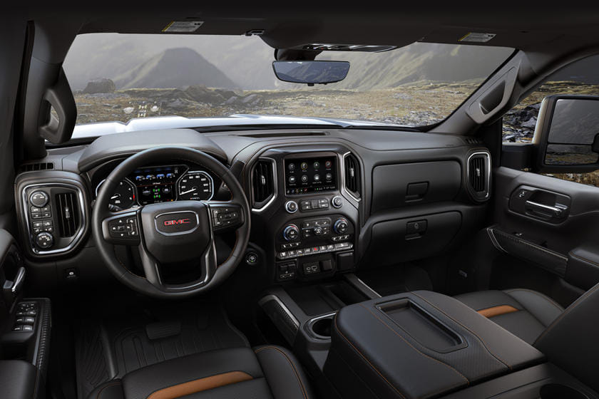 2021 Gmc Sierra 3500hd Double Cab Interior Review Seating Infotainment Dashboard And Features Carindigo Com