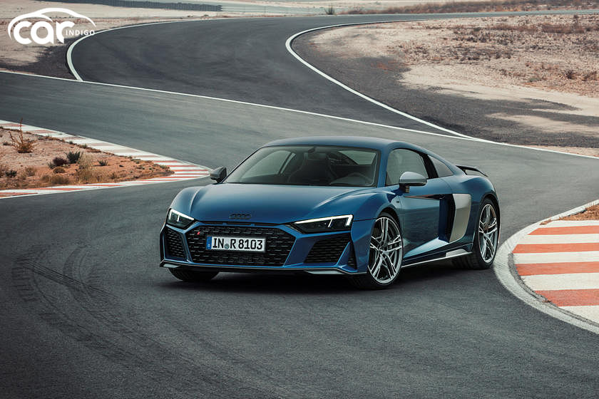 2021 Audi R8 three quarter view