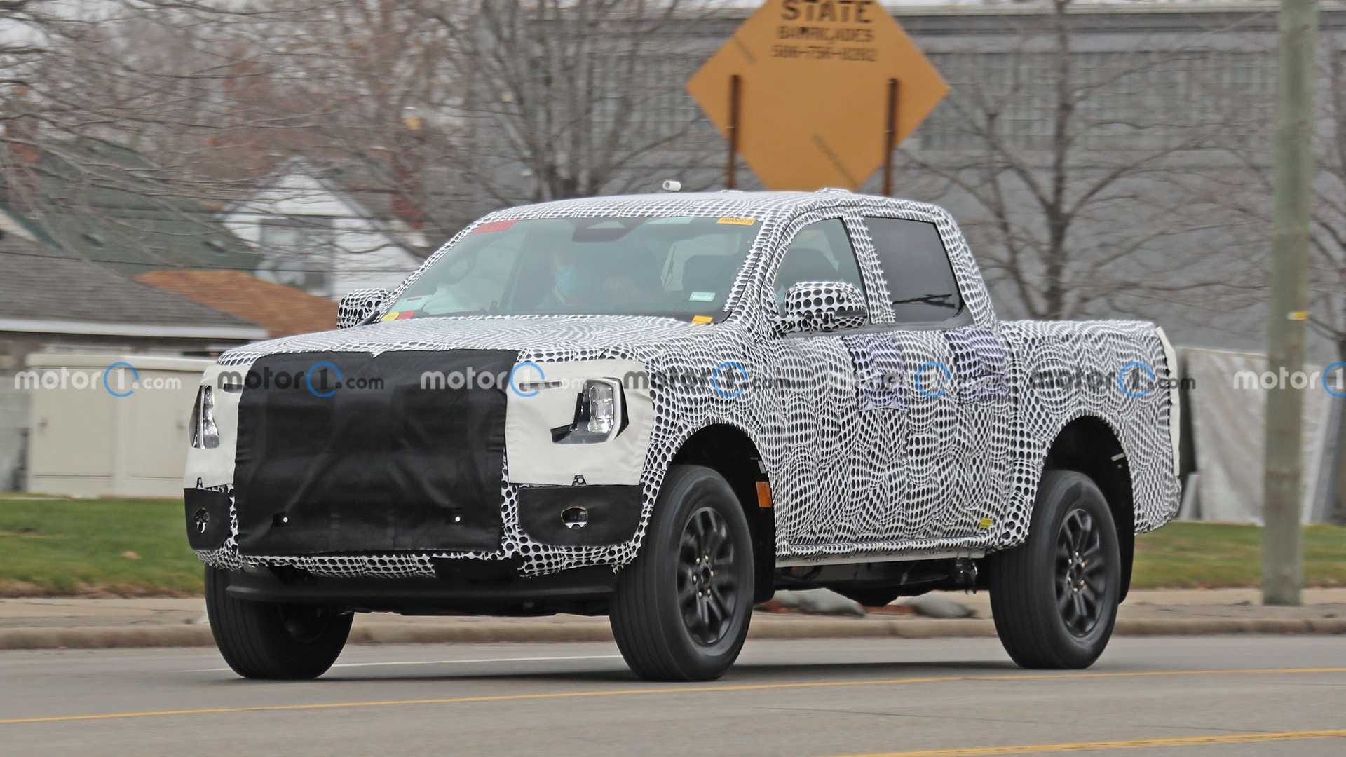 2023 Ford Ranger Spied Testing With SuperCab, SuperCrew Body Styles