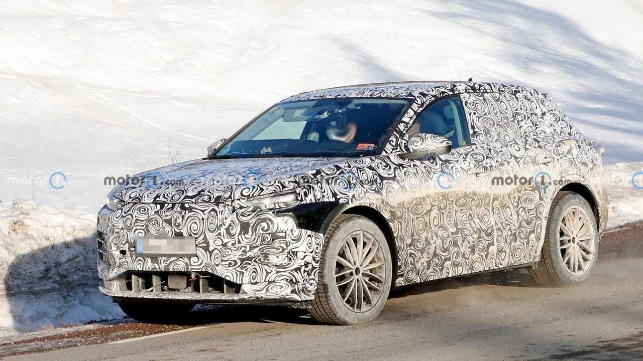 2023 Audi Q6 E Tron Spied Testing In Heavy Camouflage